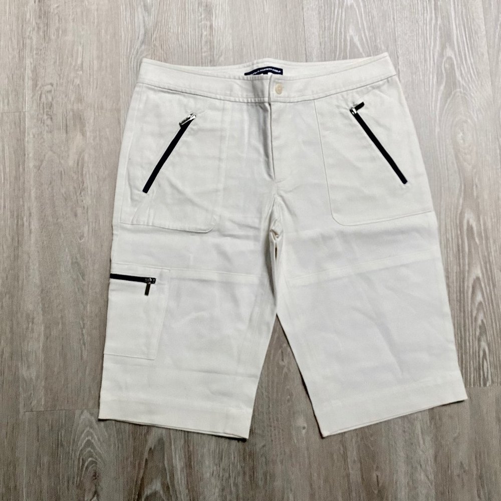 (5) Ralph Lauren Blue Beach Label Y2K Golf Bermudas Tailored Stretch Cot…